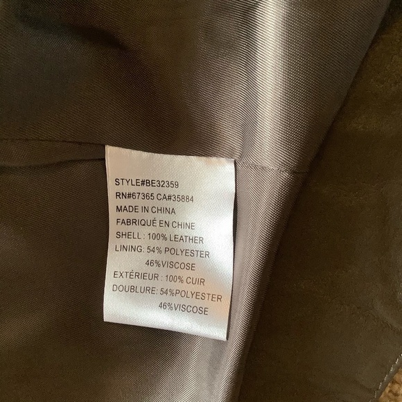 🌟HP🌟BB Dakota XS soft Leather Taupe open Drape - Picture 9 of 12